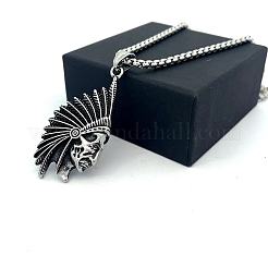 Vintage Native American 304 Stainless Steel Pendant Men’s Necklaces&nbsp;AR3449