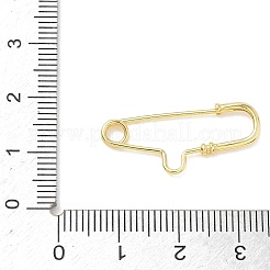 スターリングシルバー製の安全ピンブローチ金具 925個  キルトピン  ゴールドカラー  26x11.5x2mm&nbsp;STER-H120-02G