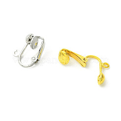 Iron Clip-on Earring Findings&nbsp;IFIN-FS0001-44