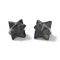 天然石ビーズ  穴がない  刻まれた  メルカバスター  13x13.5mm&nbsp;G-A205-01