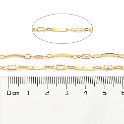 Brass Rectangle Link Chains&nbsp;CHC-K015-01G
