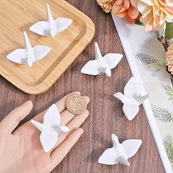 Paper Crane Ceramic Chopstick Stands&nbsp;DJEW-WH0058-12A