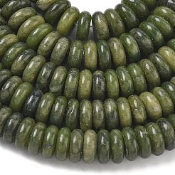 天然台湾ヒスイのビーズ連売り  ディスク  8x3mm  穴：1.4mm  約125個/連  15.28''（38.8センチメートル）&nbsp;G-G329-A06-3x8mm