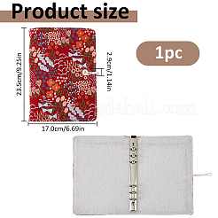 Linen Loose-leaf Planner Notebook Cover&nbsp;OFST-WH0050-042A-03
