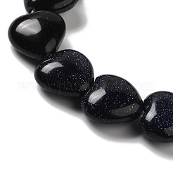 Synthetic Blue Goldstone Beads Strands&nbsp;G-K335-01D