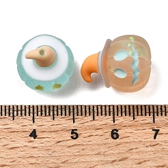 Halloween Frosted Transparent Resin Beads&nbsp;RESI-A048-01B