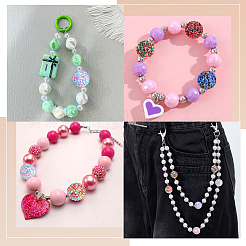 24Pcs 8 Colors Opaque Resin Rhinestone Beads&nbsp;RESI-PA0001-54