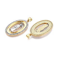 Brass Micro Pave Cubic Zirconia Pendants&nbsp;KK-T070-23G-02
