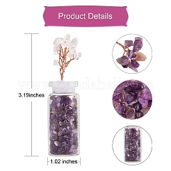 6Pcs 6 Style Natural Gemstone Chip Money Tree Display Decorations&nbsp;DJEW-SZ0001-07