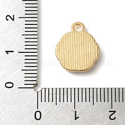 合金エナメルラインストーンガラスペンダント  ゴールドカラー  ナザールボンジュウ  八角形  14.5x12x2.5mm  穴：1.8mm&nbsp;X1-ENAM-U003-02G-08
