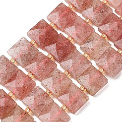 Natural Strawberry Quartz Beads Strands&nbsp;G-F839-A07-01
