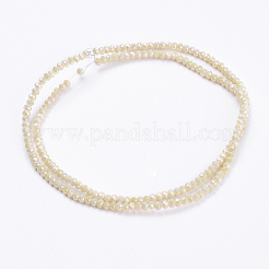 Electroplate Glass Beads Strands&nbsp;GLAA-F078-FR08