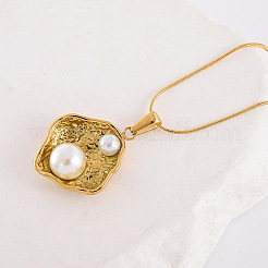 Elegant 304 Stainless Steel Flower Pendant Necklaces&nbsp;LS1275
