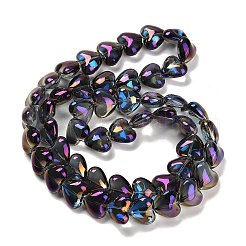 Electroplate UV Plating Glass Beads Strands&nbsp;EGLA-B008-01A-FR05