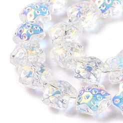 Transparent Electroplate Glass Beads Strands&nbsp;LS-GLAA-C025-01D