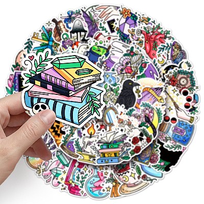 50Pcs PET Stickers&nbsp;PW-WGFF8CD-01-1