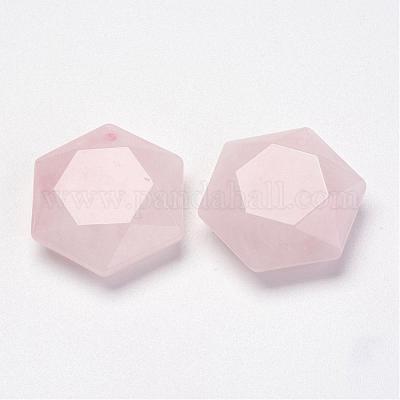 Natural Rose Quartz Pendants&nbsp;G-P264-08-1