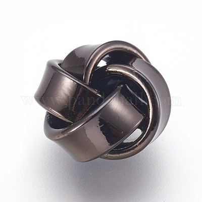 真鍮ビーズ  花  ガンメタ色  12x8mm  穴：2.5mm&nbsp;KK-I635-03B-1