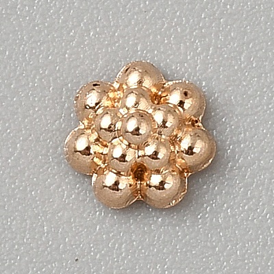 亜鉛合金カボション 花 ライトゴールド 5.5x3mmの通販 - PandaHall