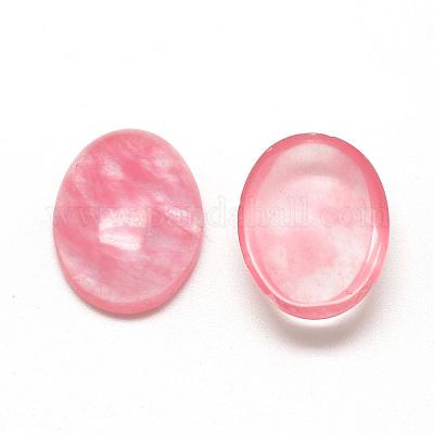 Watermelon Stone Glass Cabochons&nbsp;G-R415-13x18-40-1