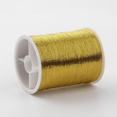 メタリックな刺繍糸 ゴールド 0.1mm 約60.14ヤード（55m）/ロール 20の