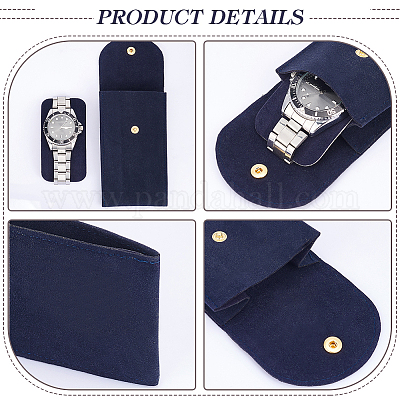 Wholesale Rectangle Velvet Single Watch Storage Bag with