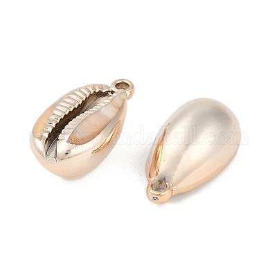 アクリルパーツ  模造シェル  シェル形状  砂茶色  32x17x14mm  穴：2mm&nbsp;OACR-F012-05B-1