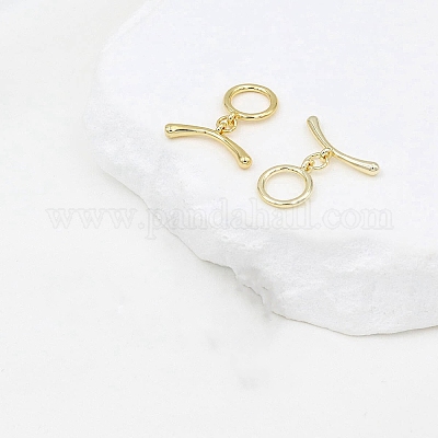 Brass Toggle Clasps&nbsp;LS-FIND-TAC0036-14B-02G-1