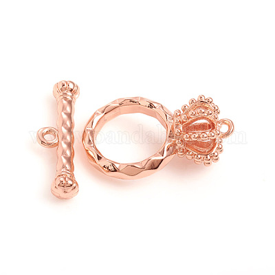 Brass Toggle Clasps&nbsp;KK-L155-20RG-1