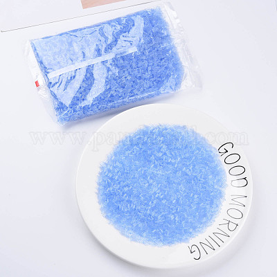 透明なガラスラッパビーズ  丸い穴  ライトブルー  3~8x2mm  穴：0.7mm  約450g /ポンド&nbsp;SEED-N005-001-C08-1