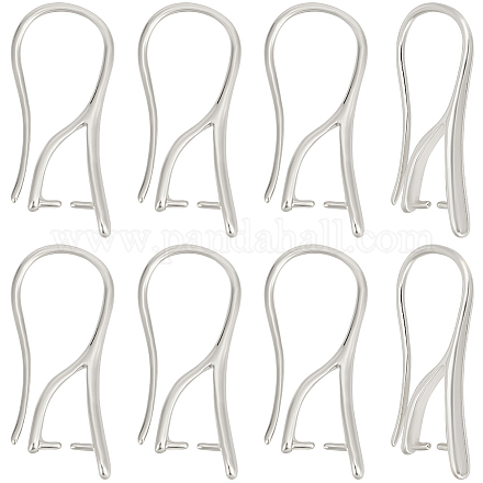 30Pcs Brass Earring Hooks KK-BBC0022-67-1