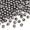 Iron Spacer Beads, Round, Gunmetal, 4mm, Hole: 1.5mm, about 535pcs/50g