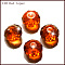 Imitation Austrian Crystal Beads, Grade AAA, Faceted, Rondelle, Orange Red, 6x4mm, Hole: 0.7~0.9mm