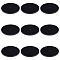 Acrylic Board, Flat Round, Black, 50x3mm, Hole: 3mm