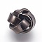 Brass Beads, Flower, Gunmetal, 12x8mm, Hole: 2.5mm