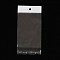 Cellophane Bags, White, 13x7cm, Unilateral Thickness: 0.025mm, Inner Measure: 10x7cm, Hole: 6mm