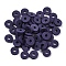 Handmade Polymer Clay Beads, Disc/Flat Round, Heishi Beads, Dark Slate Blue, 4x1mm, Hole: 1mm, about 55000pcs/1000g