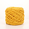 Soft Crocheting Polyester Yarn, Thick Knitting Yarn for Scarf, Bag, Cushion Making, Gold, 6mm, about 100m/skein