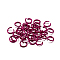 Aluminum Open Jump Rings, Round, Medium Violet Red, 18 Gauge, 8x1mm, Inner Diameter: 6.5mm, about 300pcs/bag