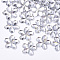 Plastic Cabochons, Flower, Clear, 9x9.5x1.5mm, about 5000pcs/bag