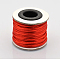 Round Nylon Satin Rattail Cord, for Bracelet Jewelry Making Chinese Knotting Macrame Craft, Red, 2mm, about 10.93 yards(10m)/roll