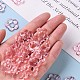 透明なアクリルビーズフレーム  花  ピンク  19x20x3.5mm  穴：1.6mm  内径：6.5mm&nbsp;X-TACR-S154-29B-26-5