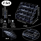 4-Tier Plastic Card Display Riser Stands&nbsp;ODIS-WH0030-236-2