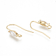 Brass Earring Hook&nbsp;ZIRC-Q019-006G-2
