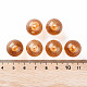 透明なアクリルビーズ  ラウンド  砂茶色  16x15mm  穴：2.8mm  約220個/500g&nbsp;MACR-S370-A16mm-761-4