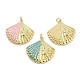 Rack Plating Brass Enamel Pendants&nbsp;KK-Z064-01G-1