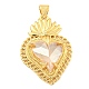 Rack Plating Brass Pendants&nbsp;ZIRC-L100-163G-07-1
