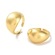 Plain Brass Open Cuff Ring&nbsp;RJEW-E292-10G-1