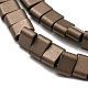 Electroplated Non-magnetic Synthetic Hematite Beads Strands&nbsp;G-C106-B01-09B-3