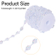 Acrylic Beads Chains&nbsp;CHAC-WH0001-06-2